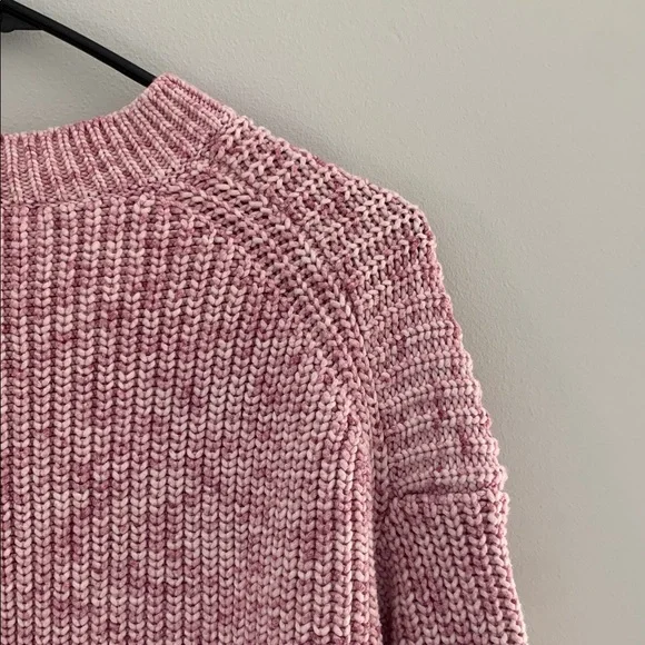 J. Crew Heathered Pink Crew Neck Sweater Size S - Picture 3 of 6